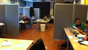Rum 25 på Svenska Mässan är fylld av folk som tänker på effektivare vård med hjälp av appar