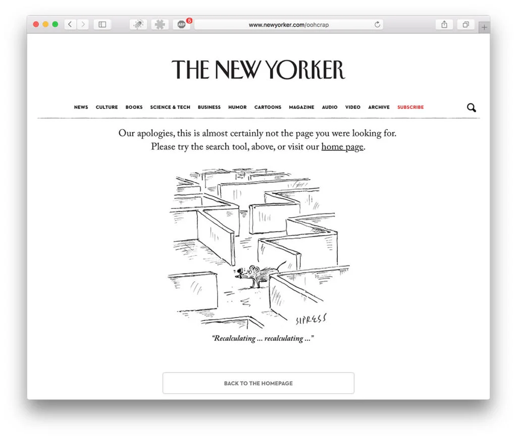 404 hos The New Yorker