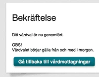 Detta meddelande kommer fram när man listat om sig