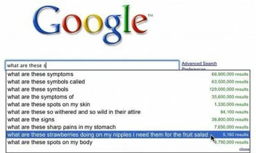 What are these strawberries doing on my nipples i need them for the fruit salad