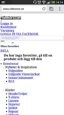 Webbplats delvis blockerad