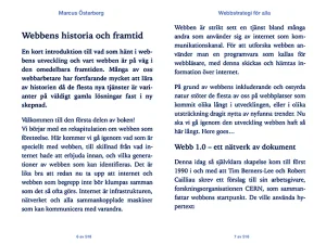 Webbstrategi för alla så som den ser ut som epub/ebok på en Apple Ipad.